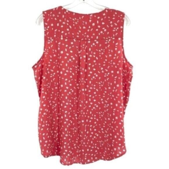 Maurices Plus Size Madison Polka Dot Button Down Tank Top - Picture 5 of 9